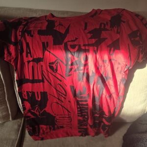 Air JORDAN Boys Red & Black Graphic T-Shirt L